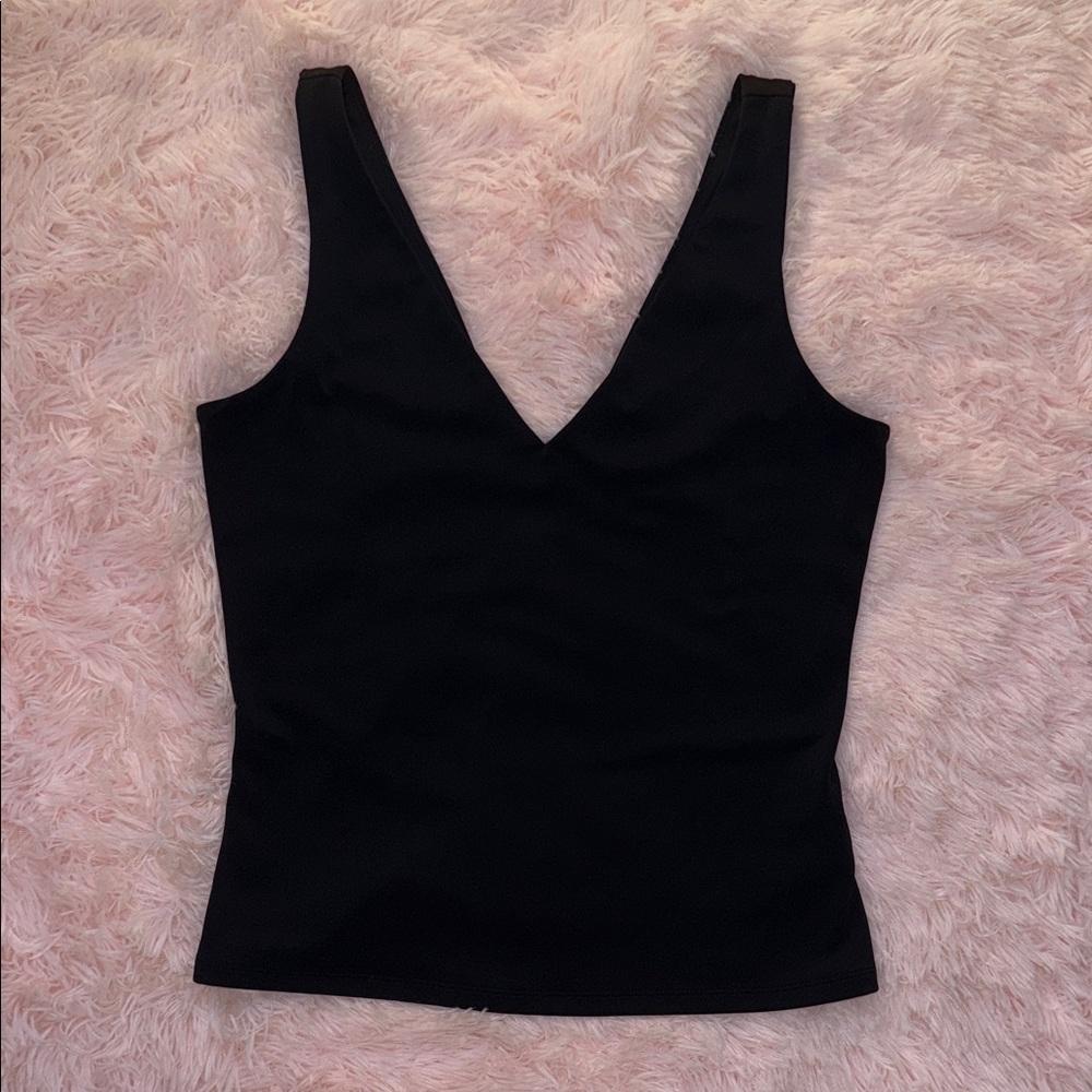 Express Black V-Neck Tank Top